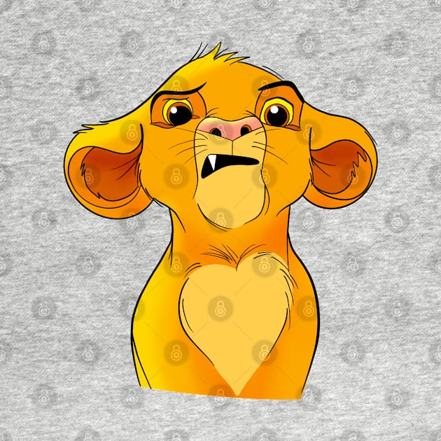 Simba fan art, the lion king character by PrimeStore